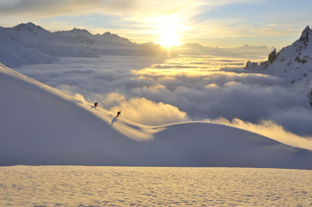 Skifahren in Lech und Zuers