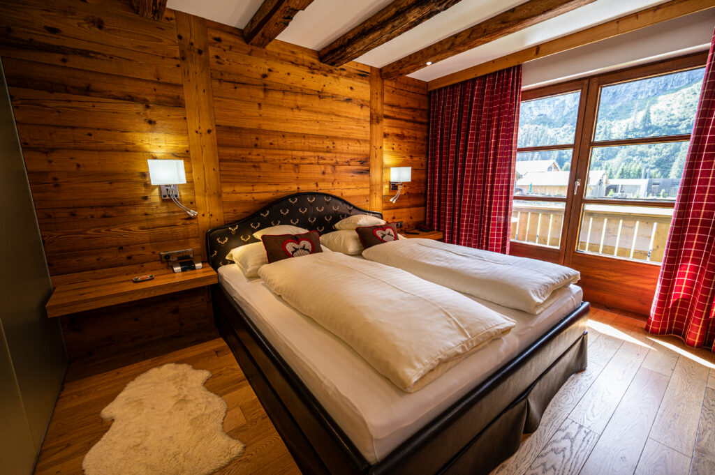 Doppelzimmer im Hotel Hartenfels in Zug bei Lech